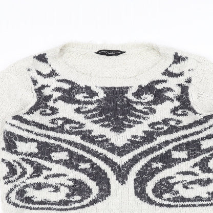 Dorothy Perkins Womens White   Pullover Jumper Size 14