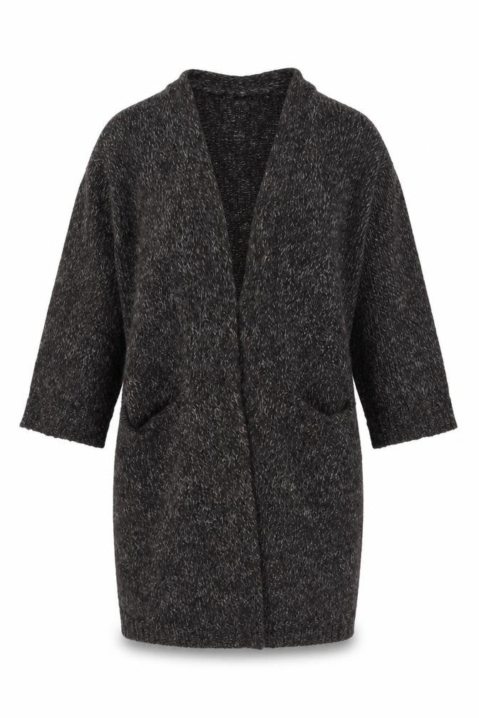 H&M Womens Black  Knit Jacket Coatigan Size S