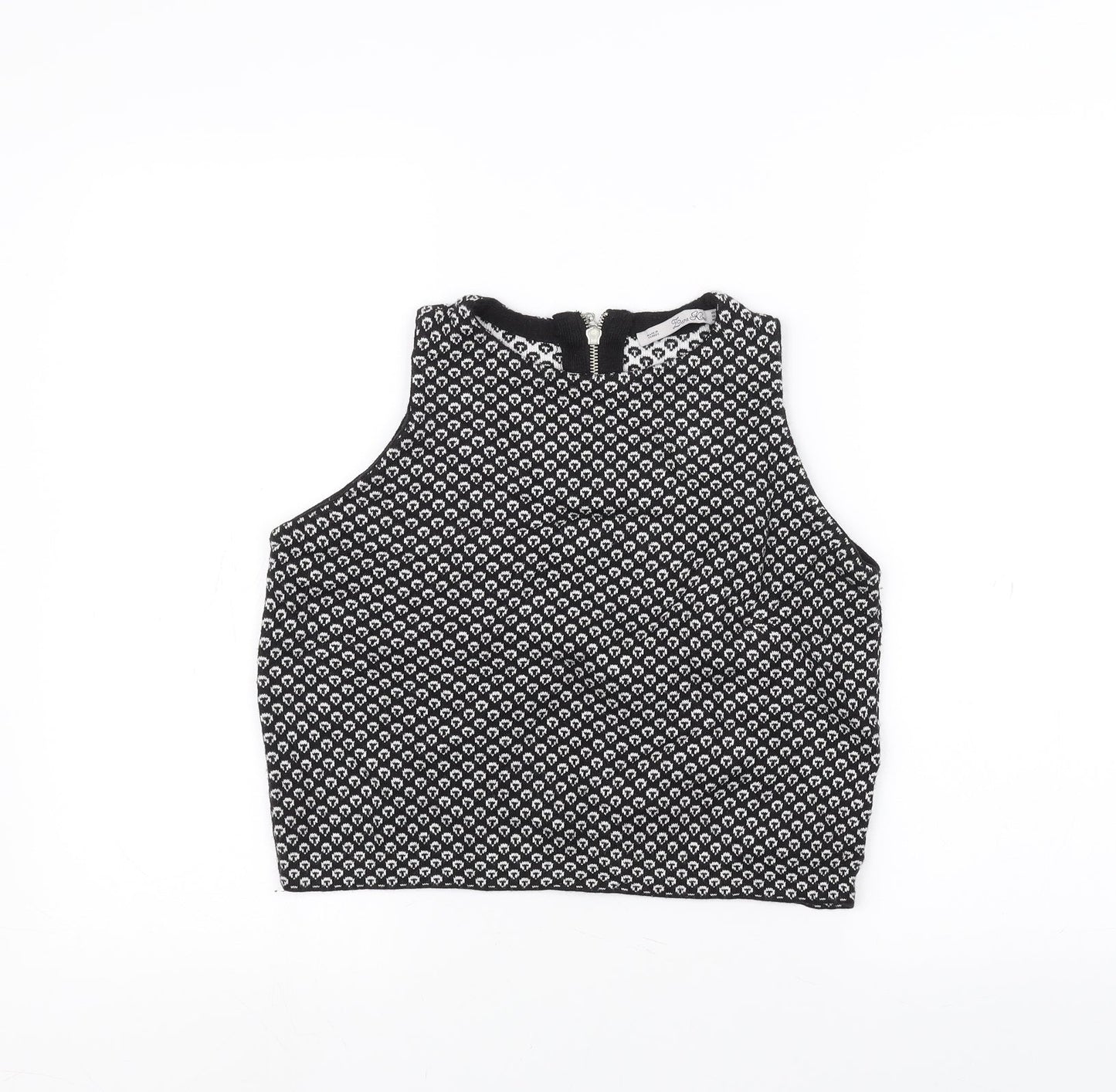 Zara Knit Womens Black   Basic T-Shirt Size S