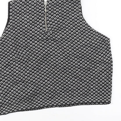 Zara Knit Womens Black   Basic T-Shirt Size S