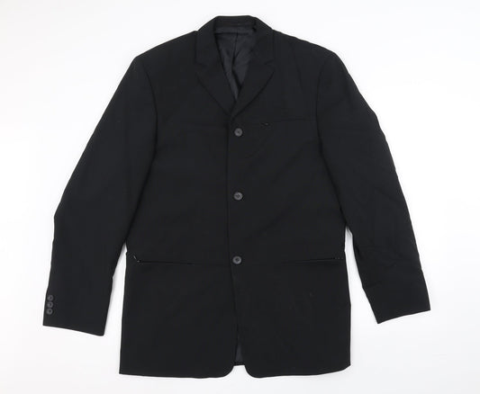 John Devin Mens Black   Jacket  Size 38
