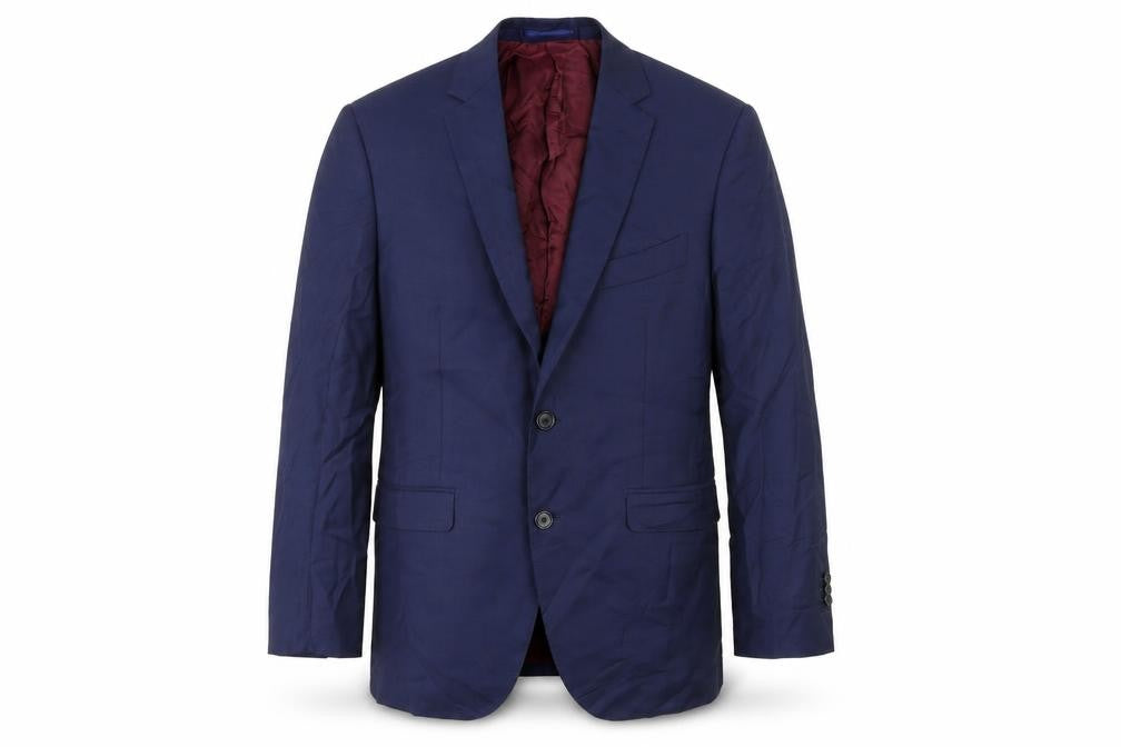 Vitale Barberies Canonico Mens Blue   Jacket Suit Jacket Size 36