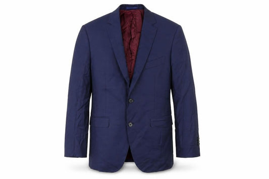 Vitale Barberies Canonico Mens Blue   Jacket Suit Jacket Size 36