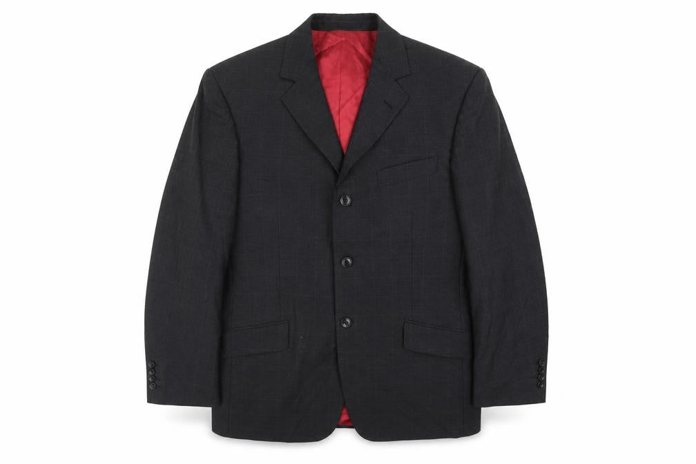 REMUS Mens Black   Jacket Suit Jacket Size 42