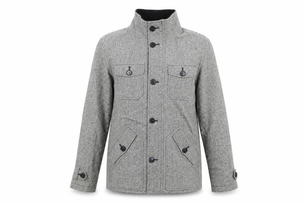Tom Wolfe Womens Grey   Overcoat Jacket Size M