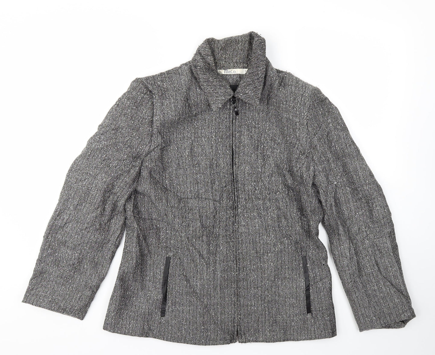 m &co  Womens Grey   Jacket  Size 16