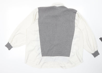 Preworn Mens Grey  Rayon Pullover Jumper Size M