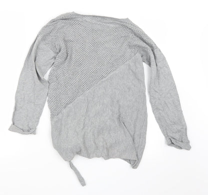 Next Womens Grey  Knit Pullover Jumper Size 12
