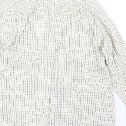 Preloved Jolliman Mens Green Check   Button-Up Size L - Label