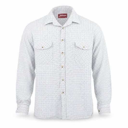 Jolliman Mens Blue Check   Button-Up Size L