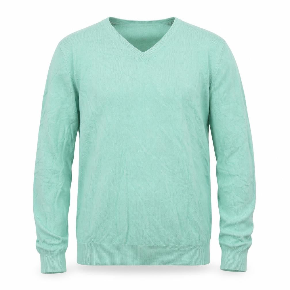 C* TWO Mens Green  Knit Pullover Jumper Size L