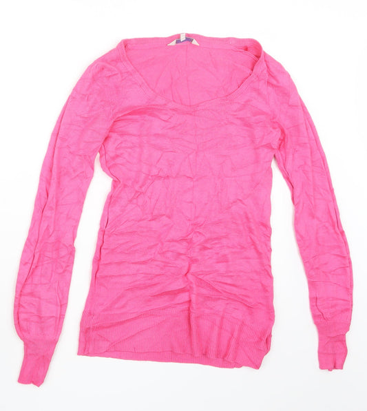 Peacocks Womens Pink  Knit Pullover Jumper Size 10