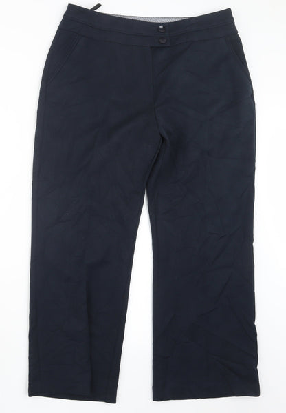 David Emanuel Womens Blue   Trousers  Size 12 L25.5 in