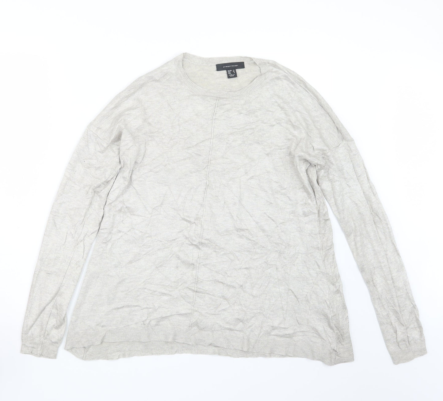 Atmosphere Womens Beige  Knit Pullover Jumper Size 12