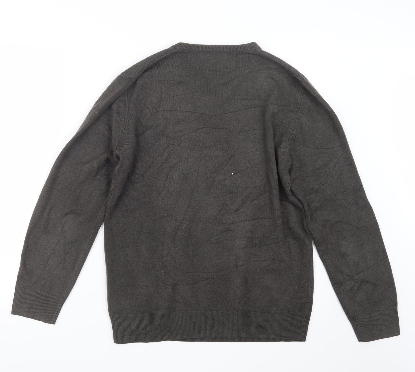 Blue Harbour Mens Brown  Knit Pullover Jumper Size S