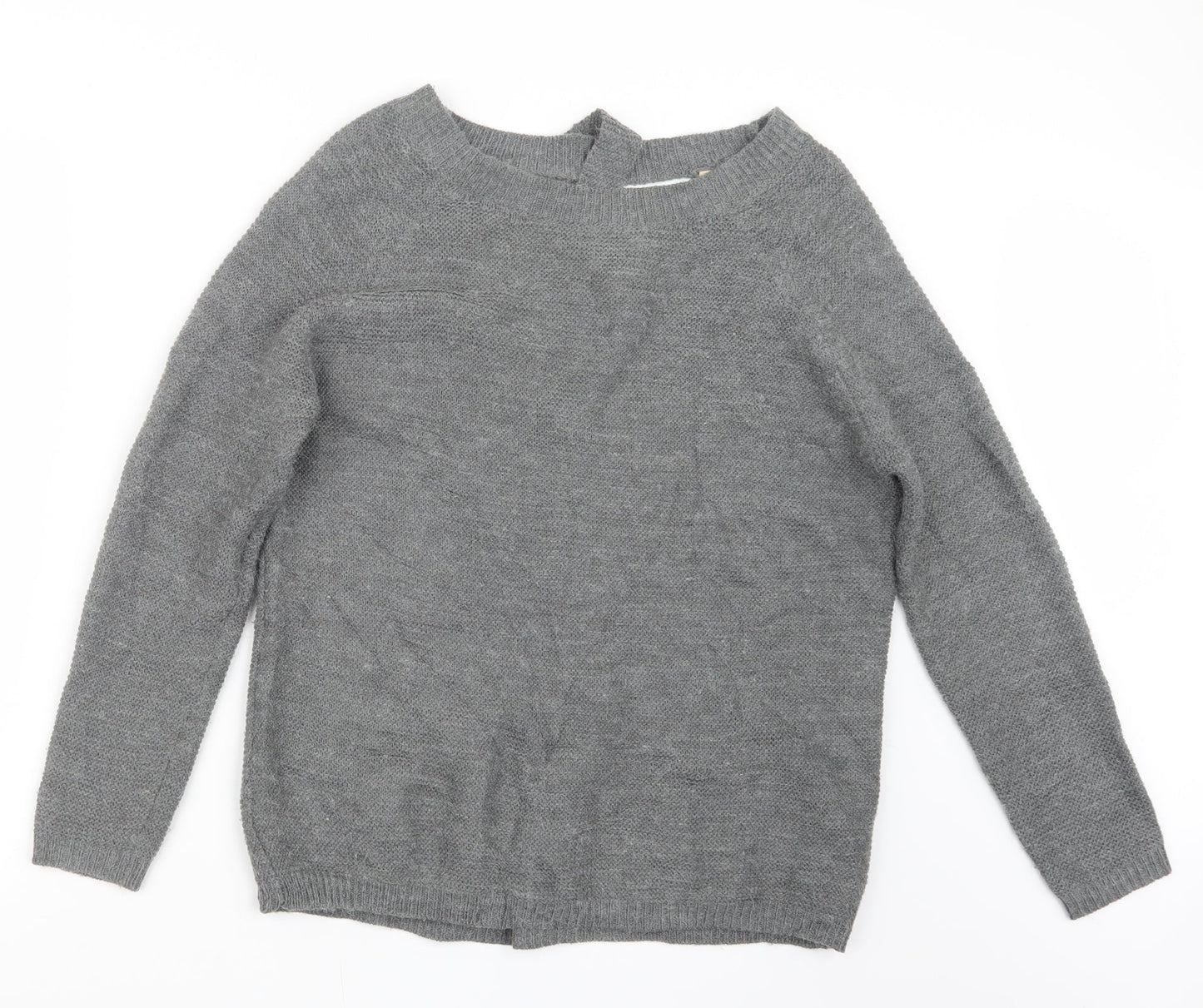 Memory & Co Womens Grey  Knit Pullover Jumper Size L