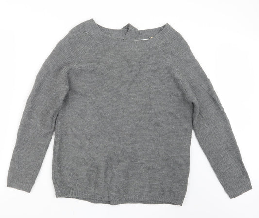 Memory & Co Womens Grey  Knit Pullover Jumper Size L