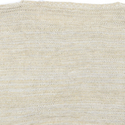 New Look Womens Beige  Knit Pullover Jumper Size 8