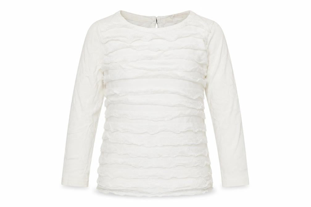 H&M Girls White  Jersey Basic T-Shirt Size 3-4 Years