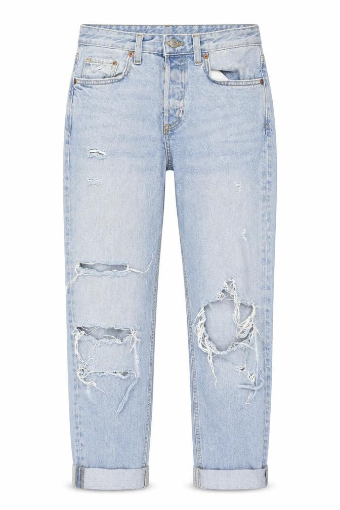 Denim & Co. Womens Blue  Denim Straight Jeans Size 25 in L25 in