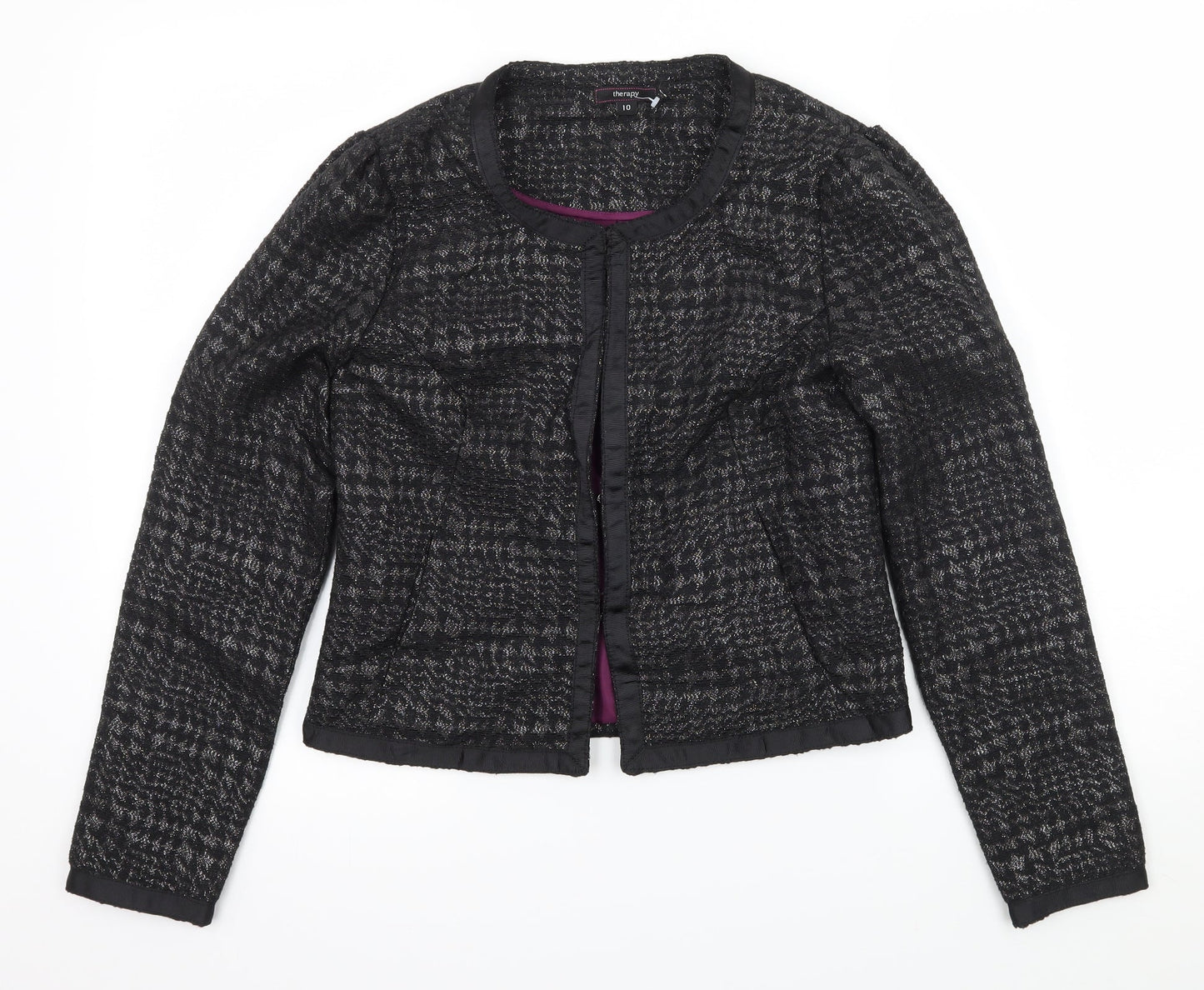 Therapy Womens Black   Jacket  Size 10