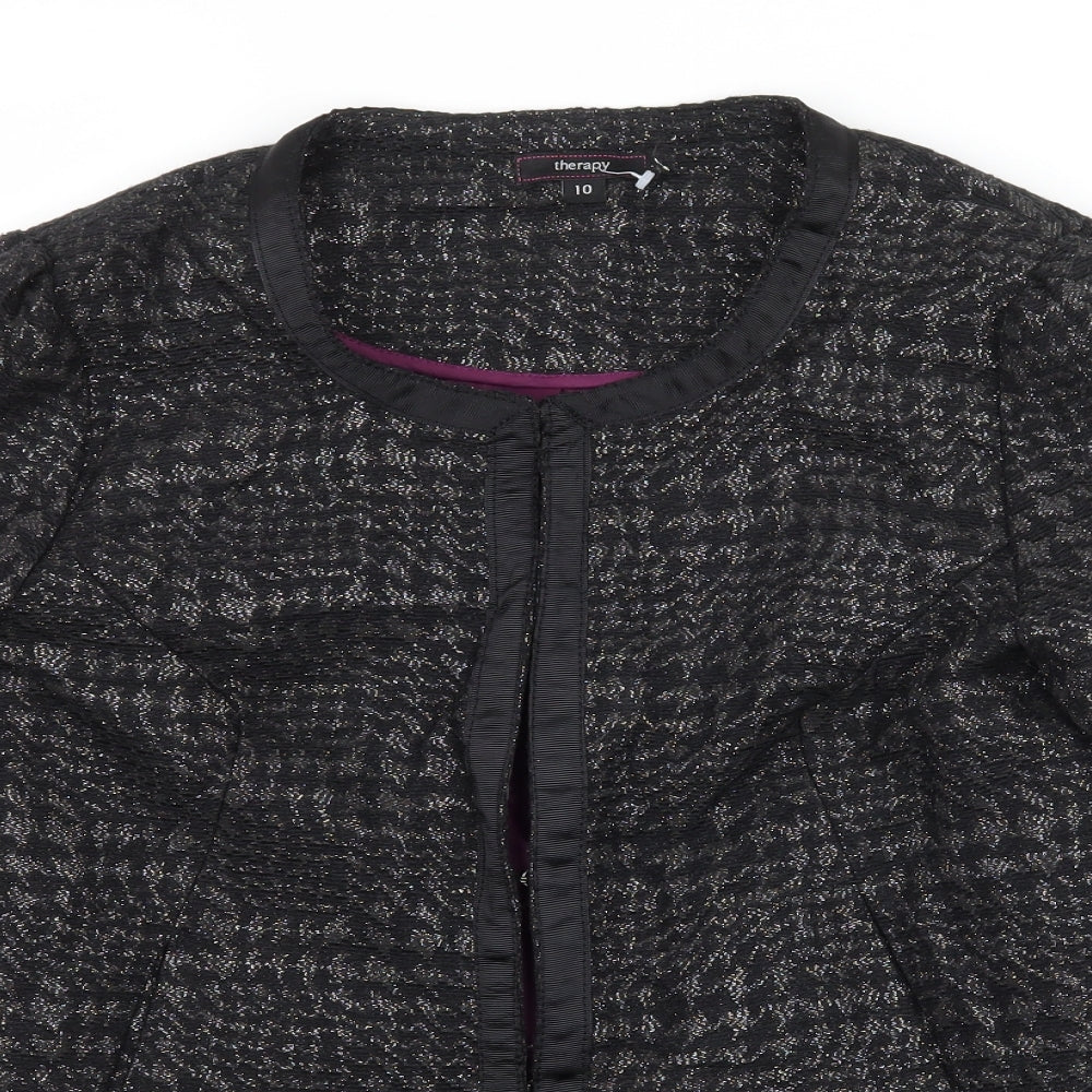 Therapy Womens Black   Jacket  Size 10