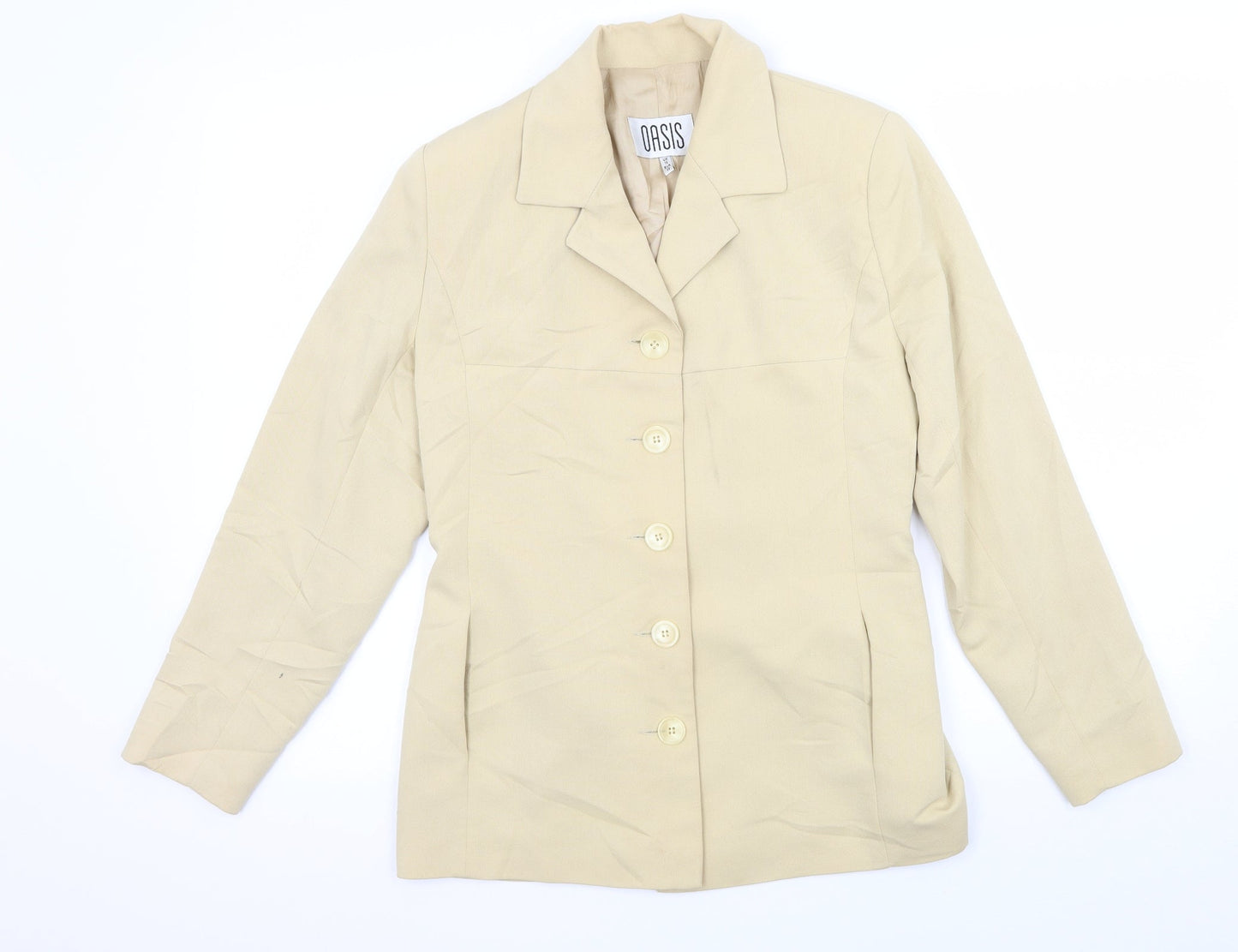 Oasis Womens Beige   Jacket  Size 10