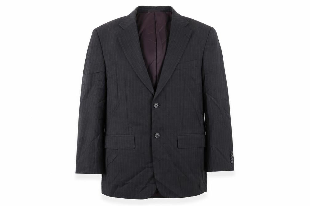 Greenwoods Mens Grey Striped  Jacket Suit Jacket Size L
