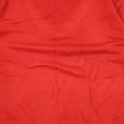 M&Co Womens Red  Knit Pullover Jumper Size S