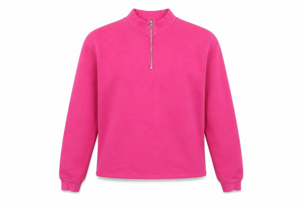 Topshop Womens Pink  Jersey Pullover Sweatshirt Size 6