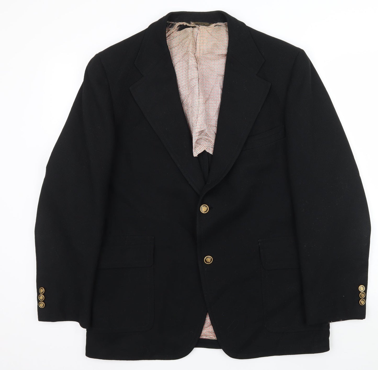 Reid St John Mens Black   Jacket Suit Size L