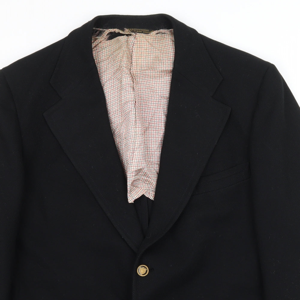 Reid St John Mens Black   Jacket Suit Size L