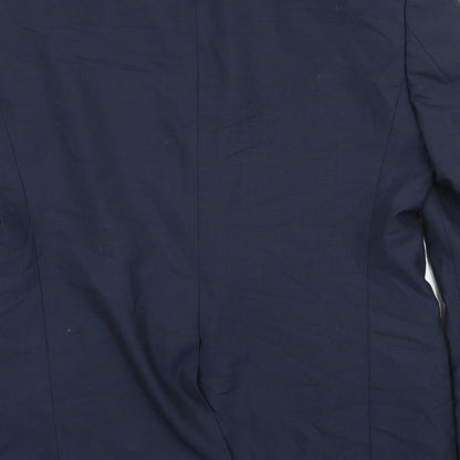 Brand and care label for Autograph men’s blue jacket suit jacket, size L