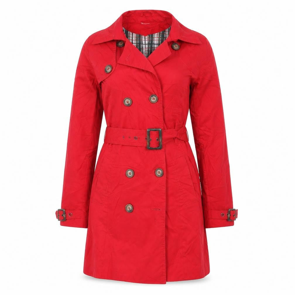 Seven Hill Womens Red   Overcoat Coat Size S