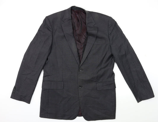 CHESTER Mens Grey   Jacket Suit Jacket Size 42