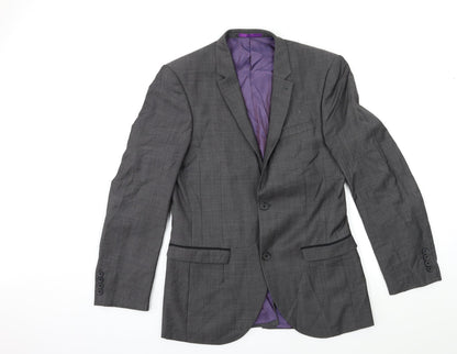 Next Mens Grey   Jacket Suit Jacket Size 36