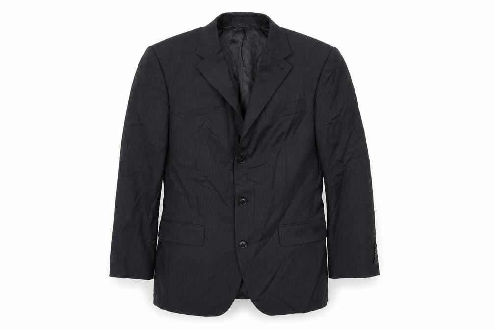 NEXT Mens Black Striped  Jacket Suit Jacket Size 38