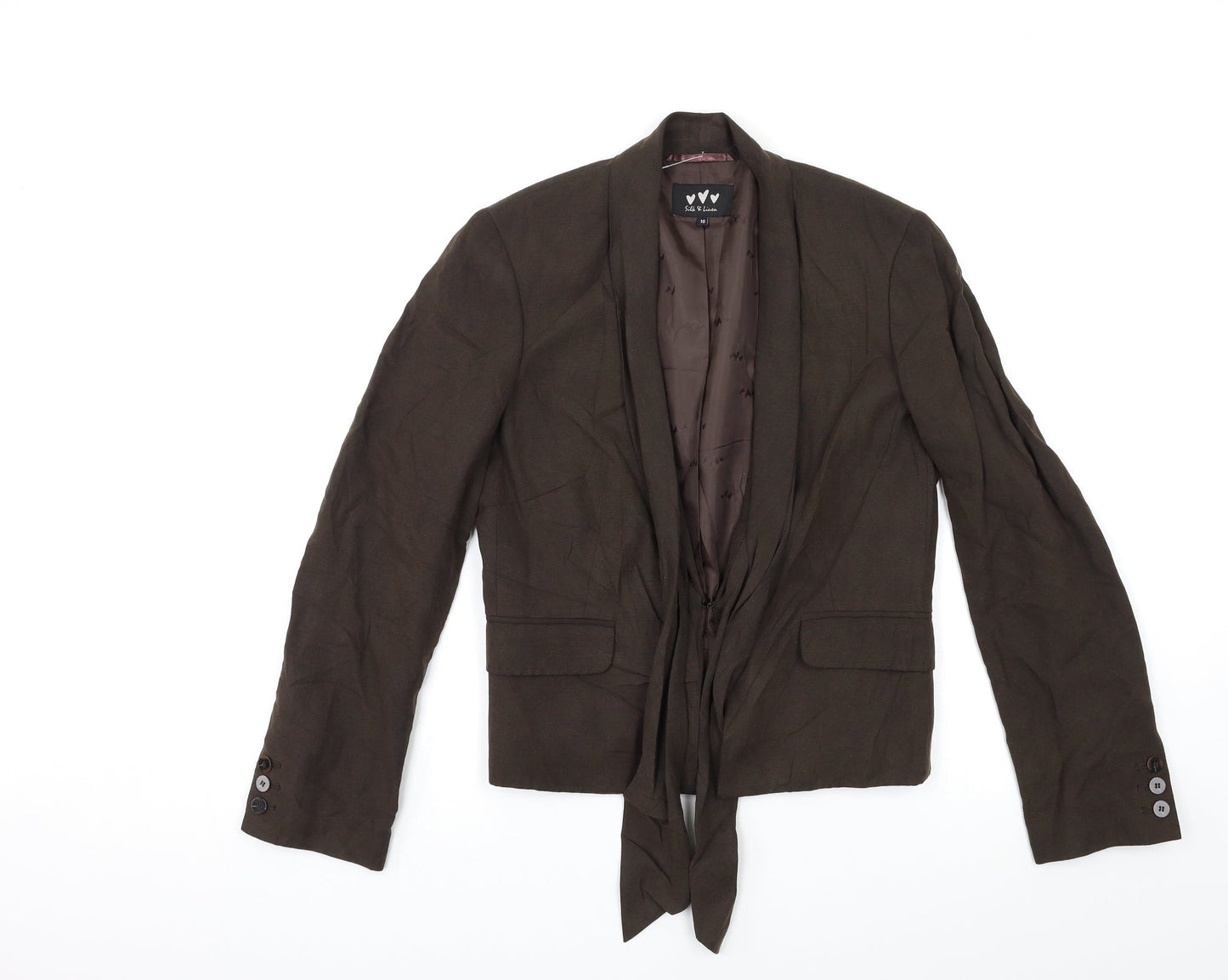 Per Una Womens Brown   Jacket Blazer Size 10
