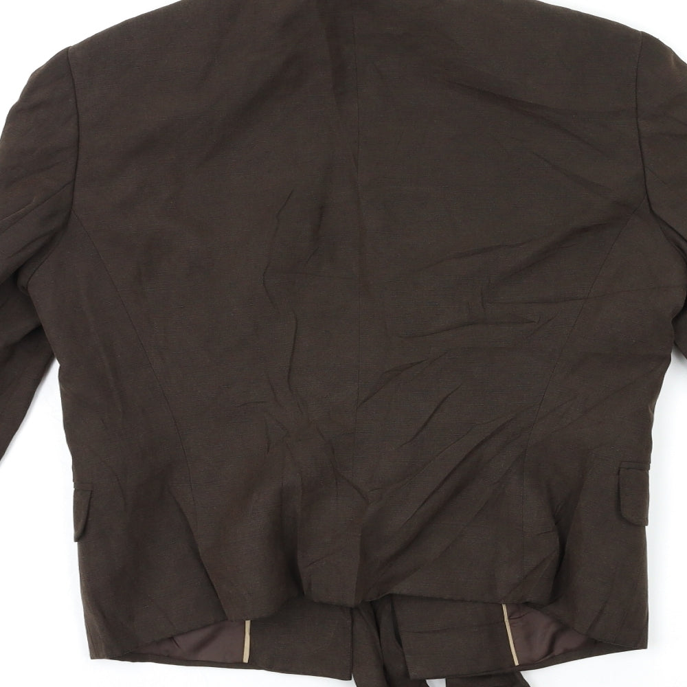 Per Una Womens Brown   Jacket Blazer Size 10