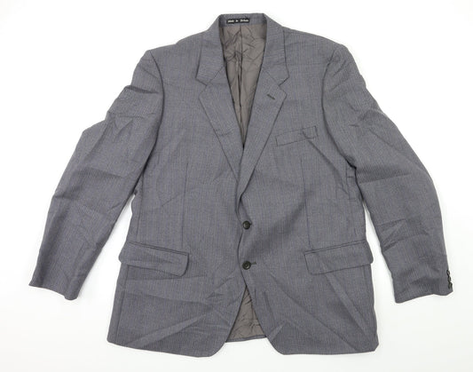 Preworn Mens Blue   Jacket Suit Jacket Size 42