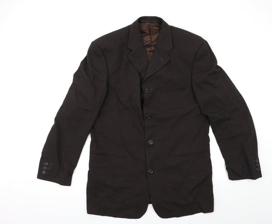 Preworn Mens Brown   Jacket Suit Jacket Size 42