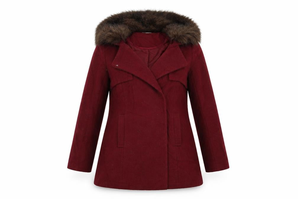 Red Herring Womens Red   Overcoat Coat Size 8
