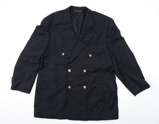 Jack Victor Mens Blue   Jacket Suit Jacket Size 44