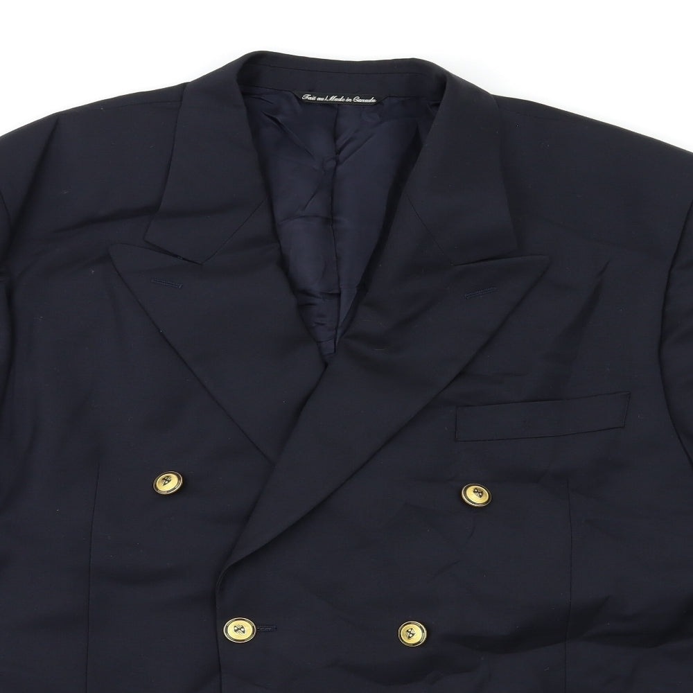 Jack Victor Mens Blue   Jacket Suit Jacket Size 44
