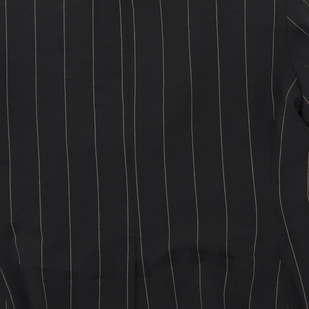 St Bernard  Womens Black Striped  Jacket Blazer Size 12
