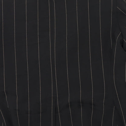 St Bernard Womens Black Striped  Jacket Blazer Size 12