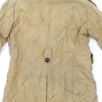 Yessica Womens Beige   Overcoat Coat Size 12
