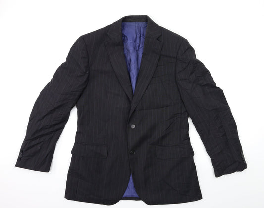 Marks and Spencer Mens Blue Striped  Jacket Suit Jacket Size 40