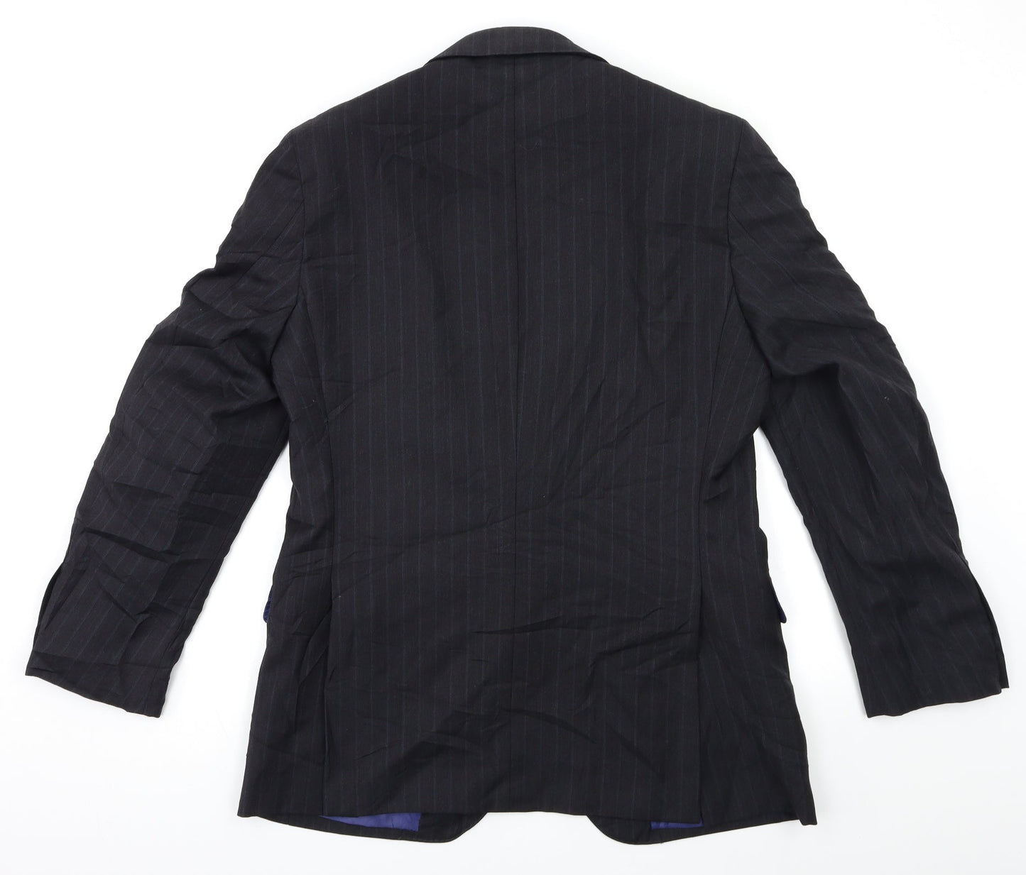 Marks and Spencer Mens Blue Striped  Jacket Suit Jacket Size 40