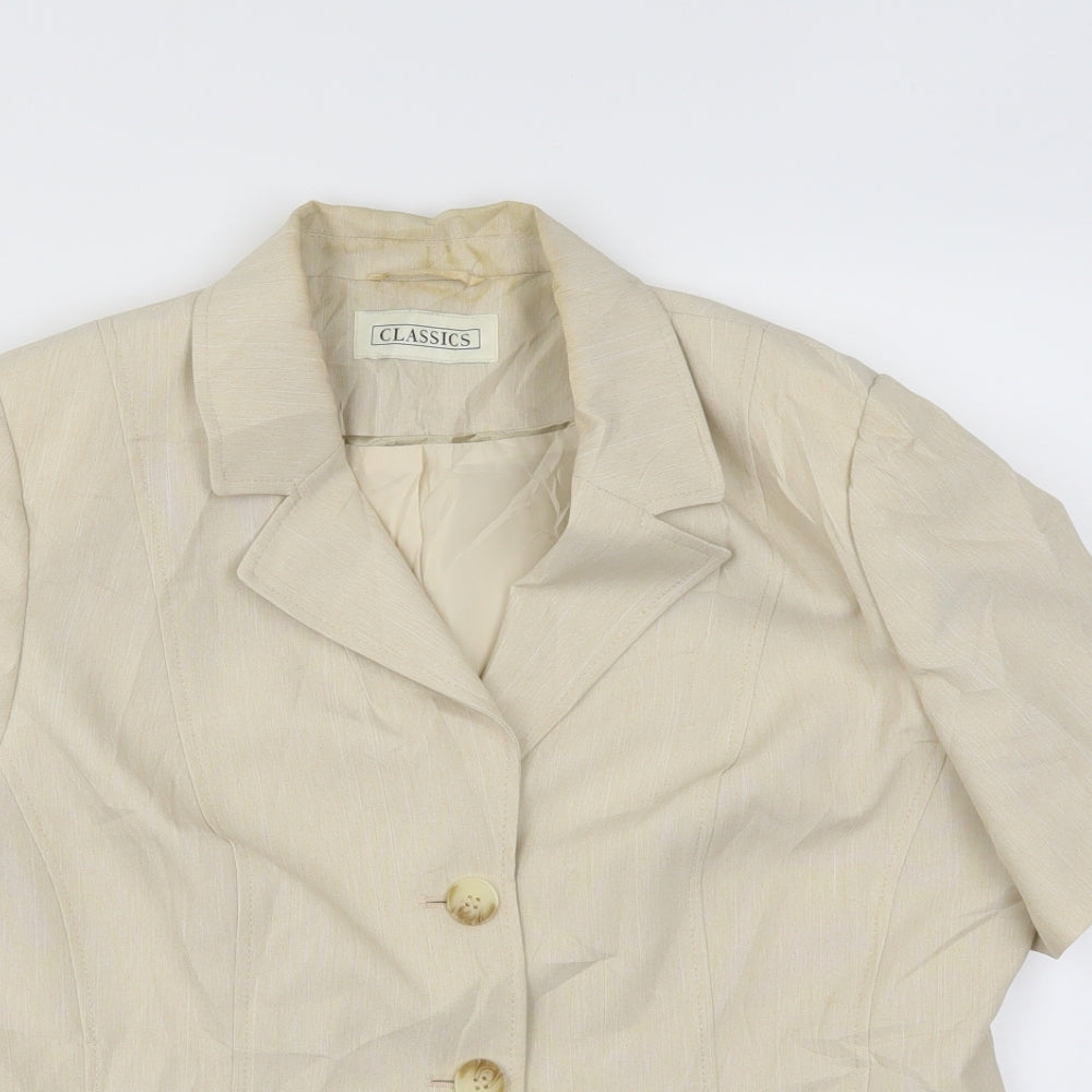 BHS Womens Beige   Jacket  Size 16